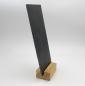 Preview: Aufsteller aus Eschenholz, geölt, mit Schiefertafel DIN lang, ca. 21 x 10 cm sichtbar