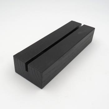 Kartenhalter schwarz Eichenholz, 15 cm - B-Ware