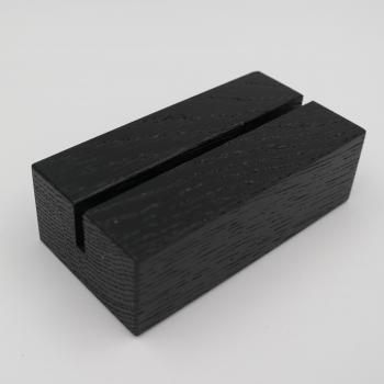 Kartenhalter schwarz Eichenholz, 9,5 cm