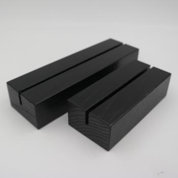 Kartenhalter schwarz Eichenholz, 15 cm